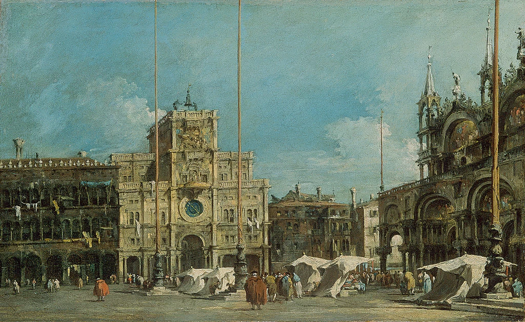 La torre dell'orologio in Piazza San Marco - Bavarian State Painting Collections